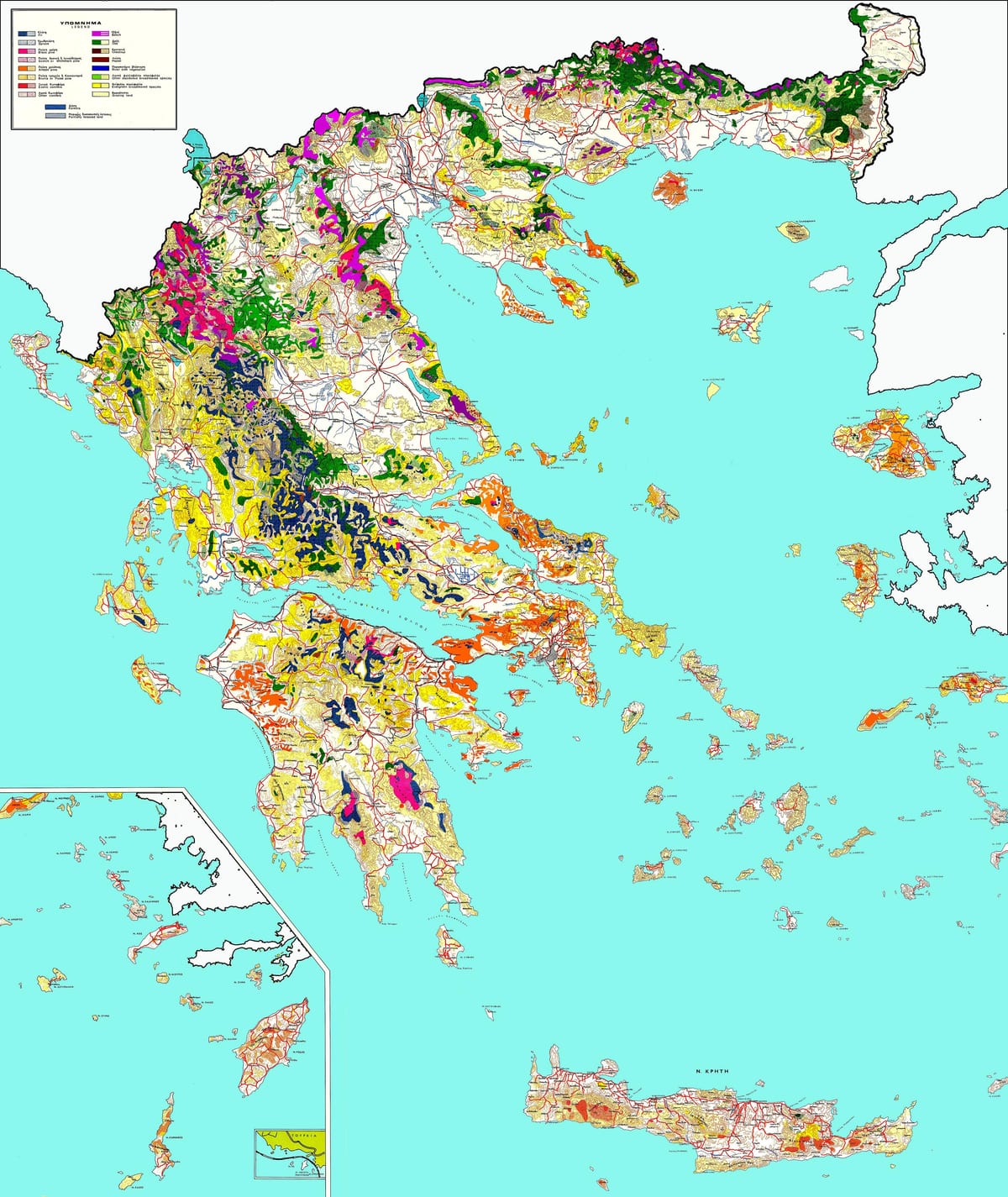 Hellas lasach mapie