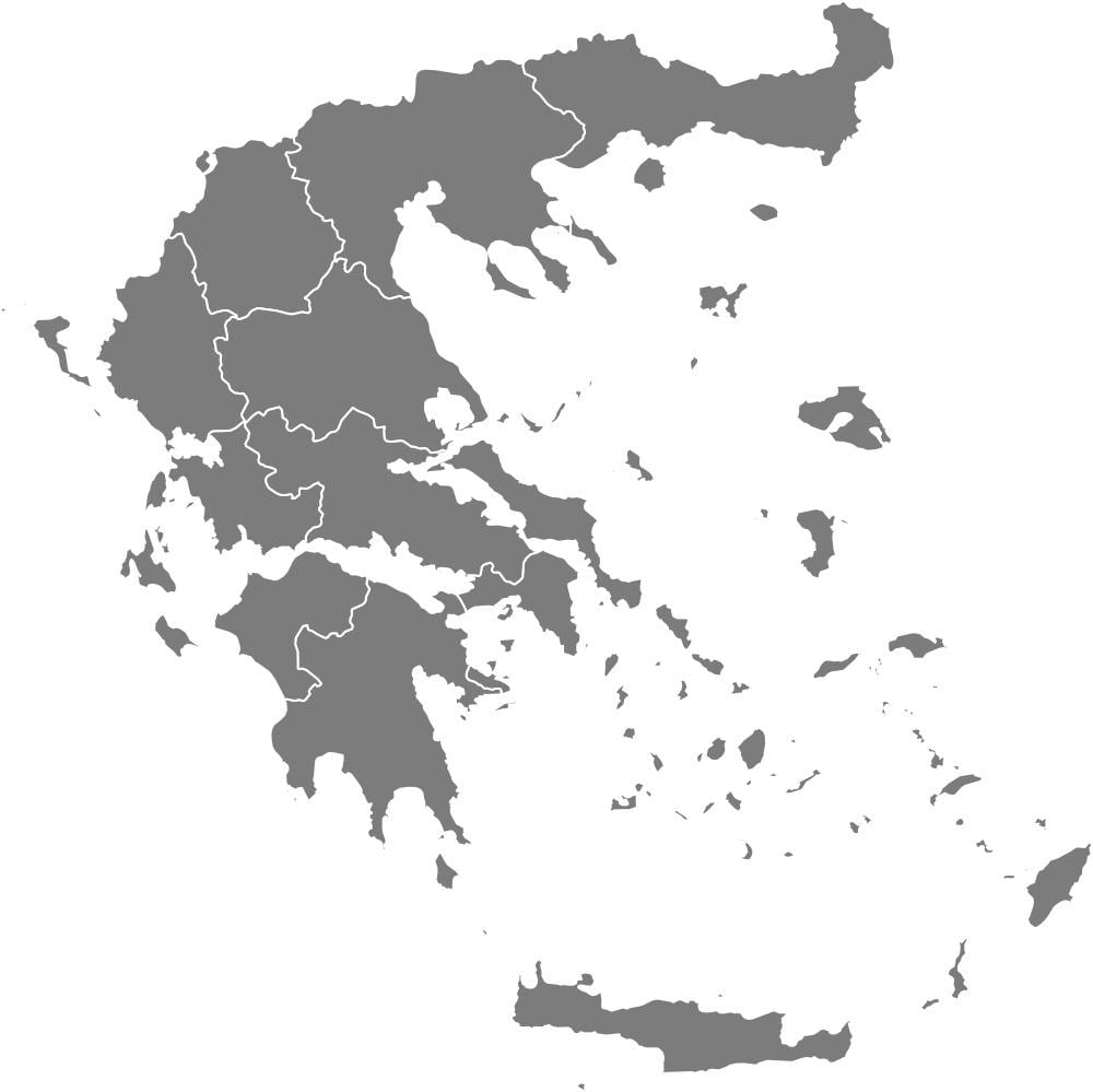mapa wektor Grecja