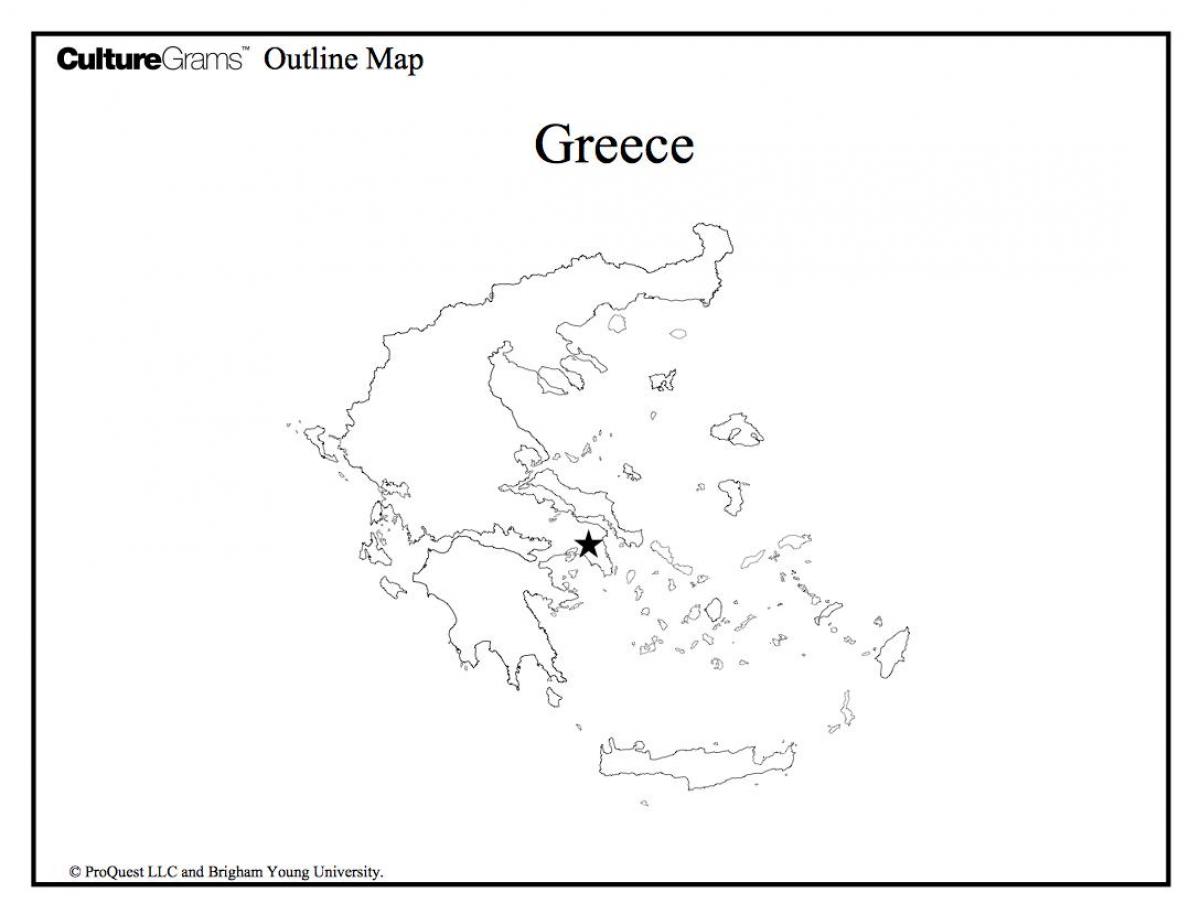 mapa konturowa grecji starozytnej Starożytna Grecja mapa konturowa   mapa konturowa Starożytnej 