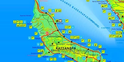 Mapa ситонии Grecja