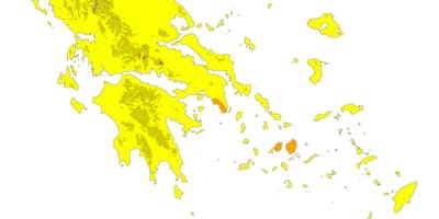 Klimatyczna mapa Grecji