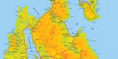 Mapa Kefalonia Grecja