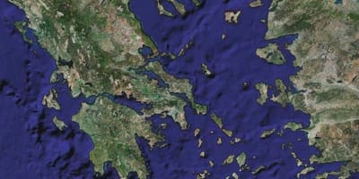 Mapa satelitarna Grecji